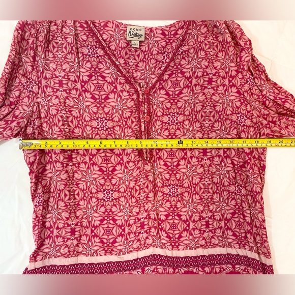 Como Vintage Long Sleeve V Neck Blouse - Picture 11 of 14